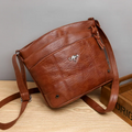 LuxuryCarry - Elegant Leather Shoulder Bag with Spacious Design