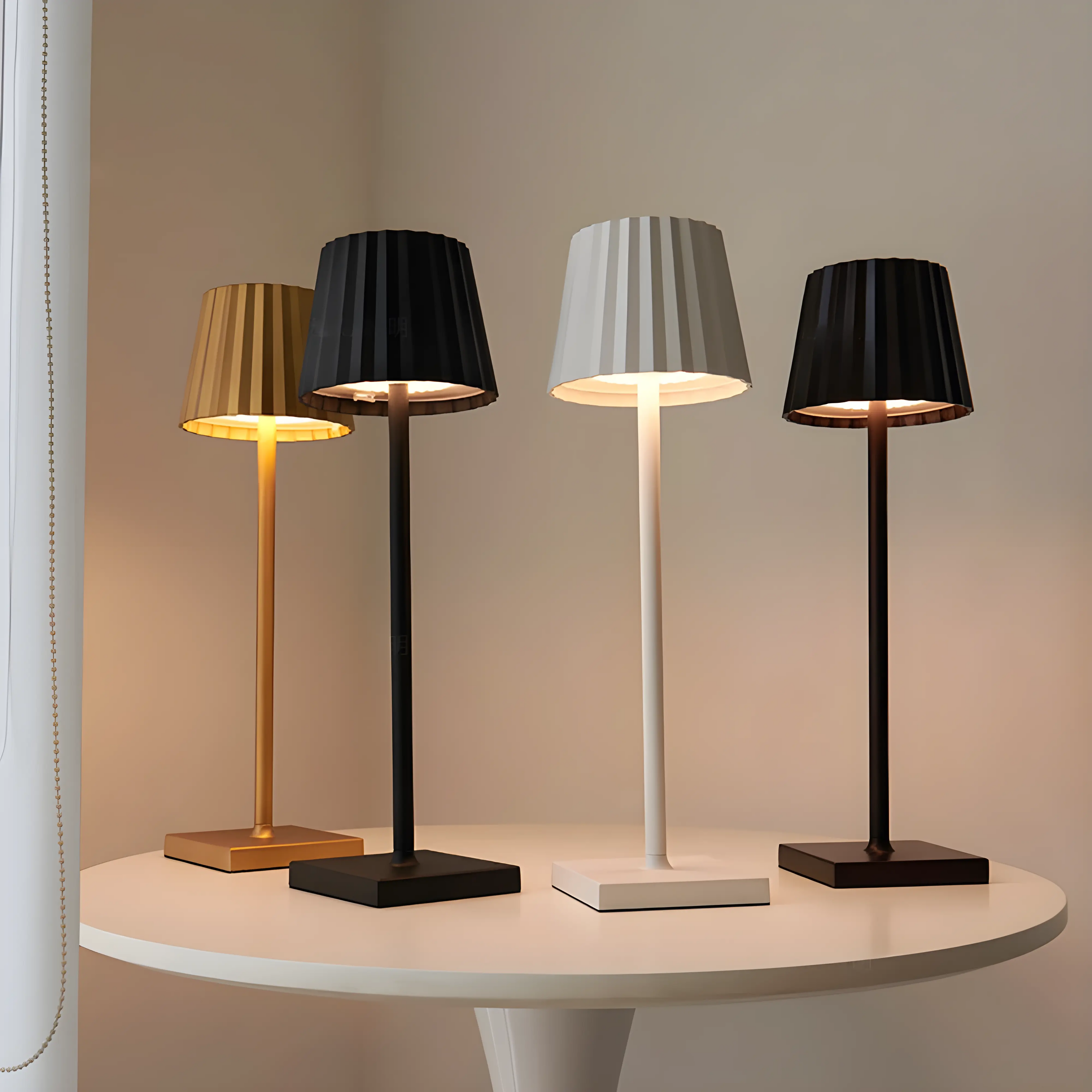 Luxury Scandinavian Wireless Table Lamp Arlo – Elegant LED Lighting with USB Charging Function