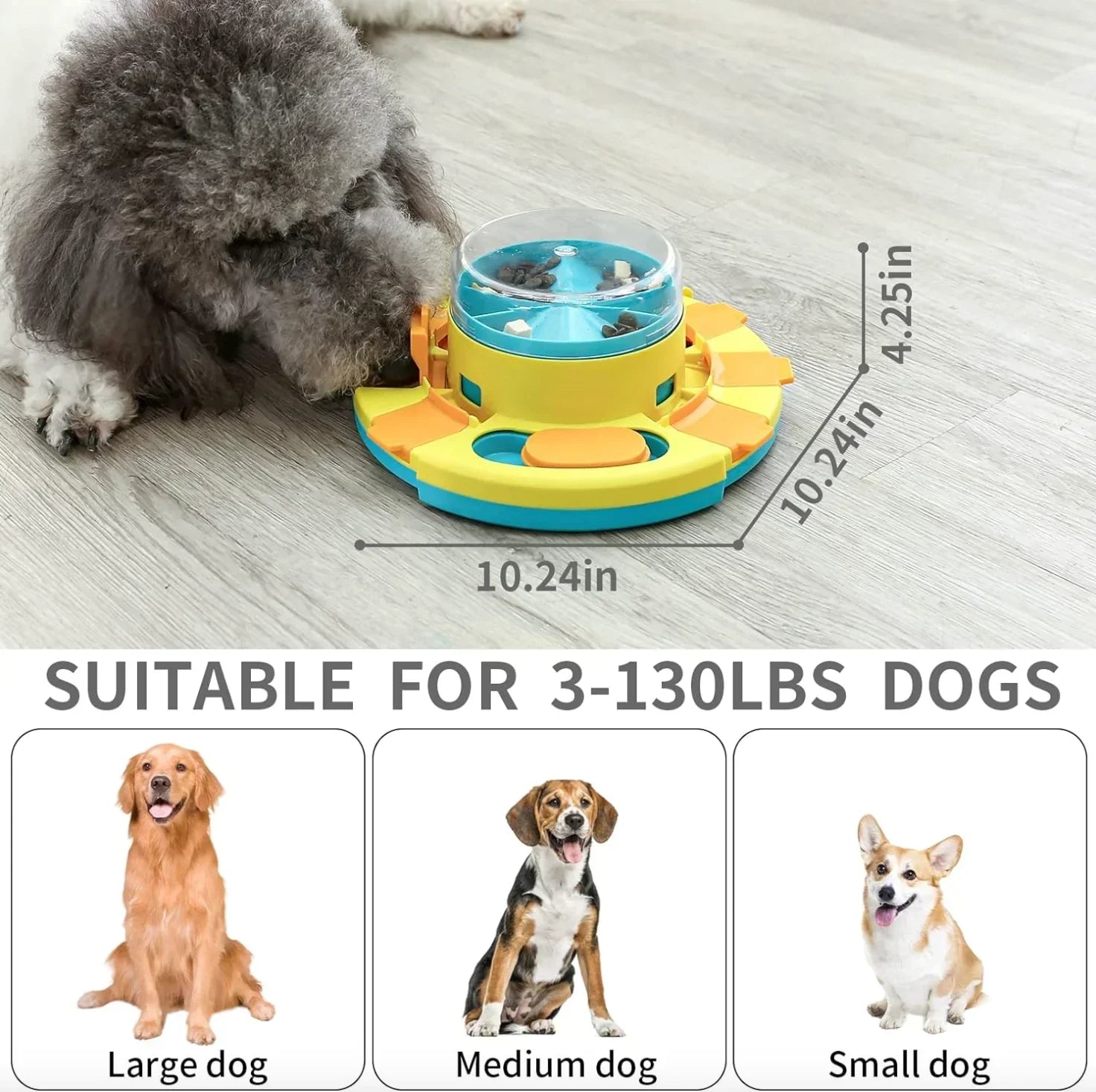 PuzzleFeast Pet Feeder - Interactive Pet Food Puzzle Game