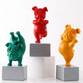 HappyPup Bulldog Sculptures - Playful Interior Decoration for Home