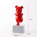 HappyPup Bulldog Sculptures - Playful Interior Decoration for Your Home