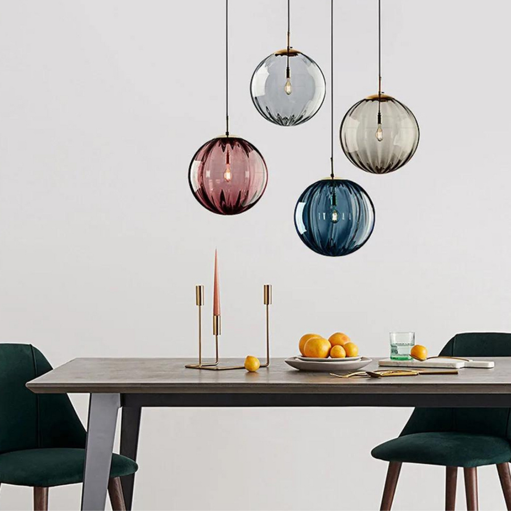 Elegant Glass Orb Pendant Light for Luxury Interiors