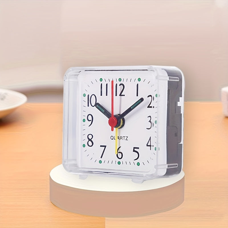 TimeSquare – Minimalist White Alarm Clock for Desk & Bedroom