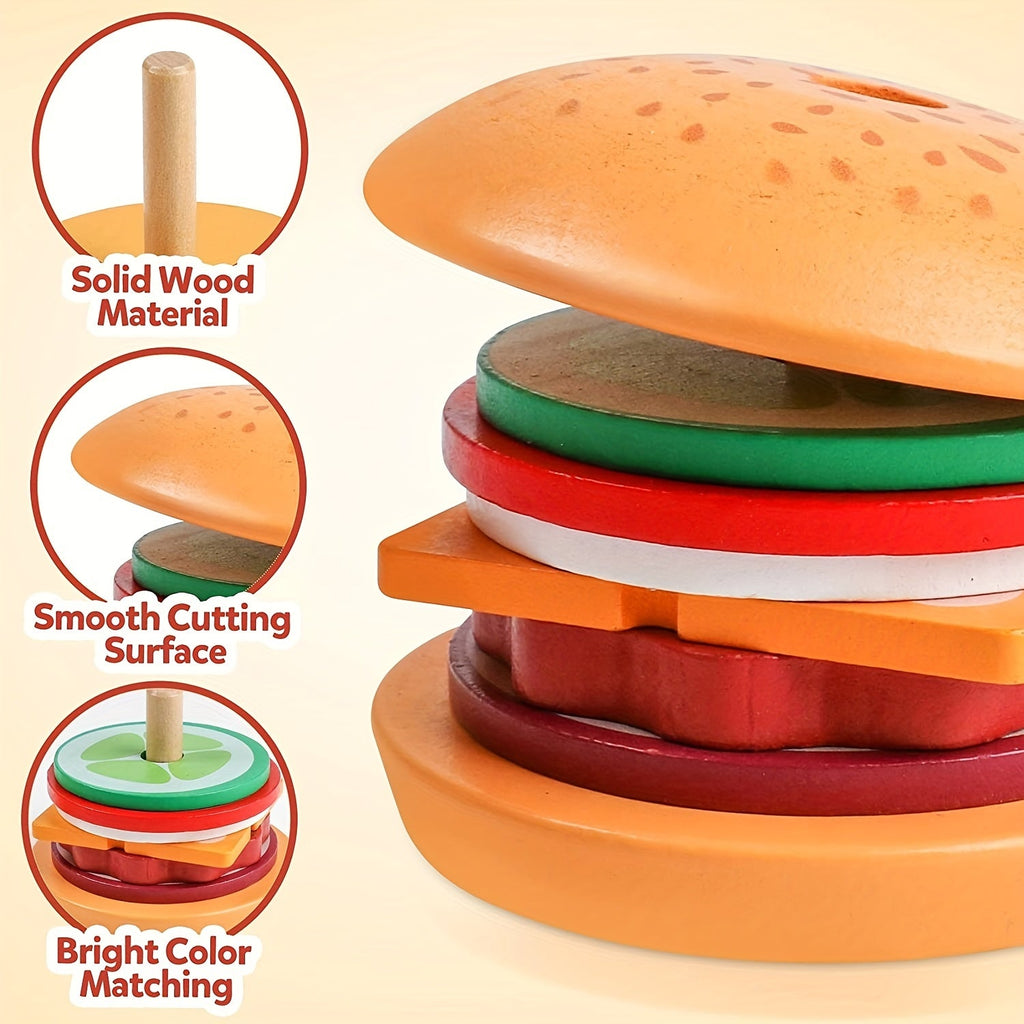 BurgerBuilders - Creative Montessori Stacking Toy