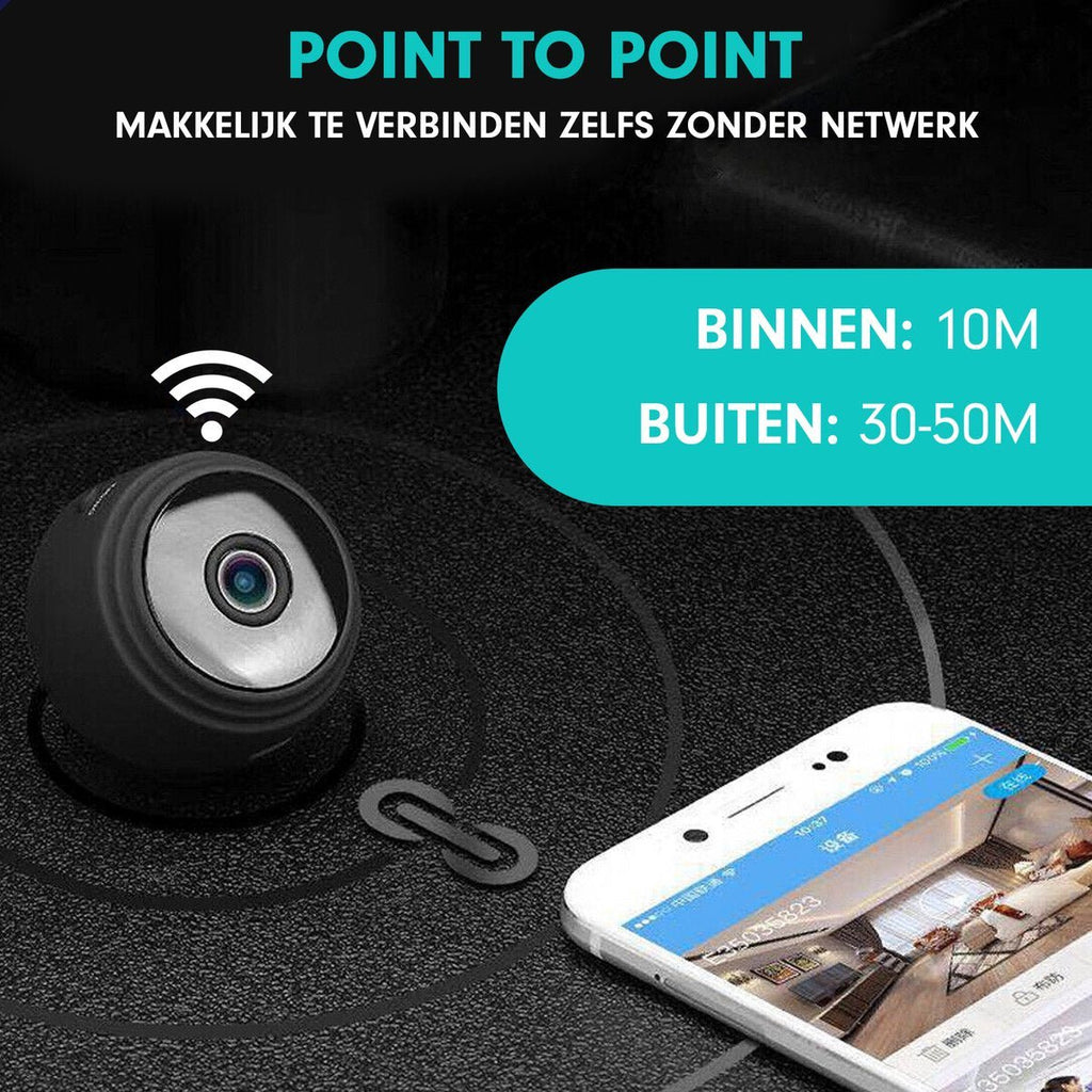 SafetyCam WiFi Camera - Ultra Compact 1080p WiFi Camera for Maximum Security
