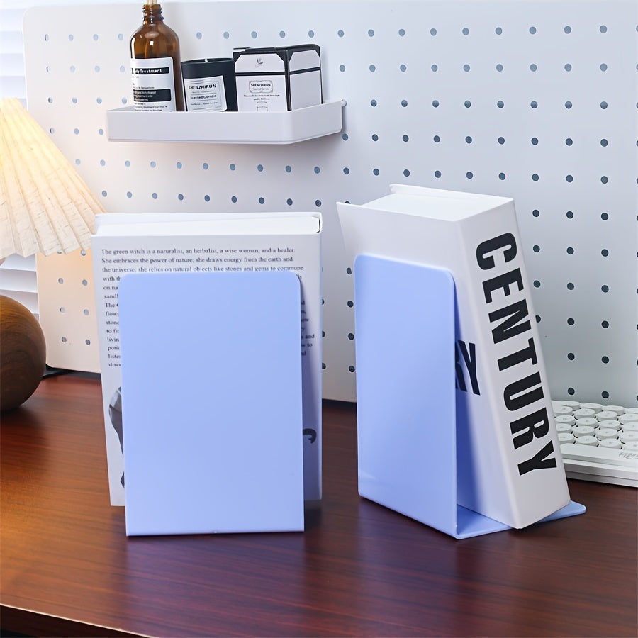 ClearStand - Elegant Transparent Bookends Set of 2
