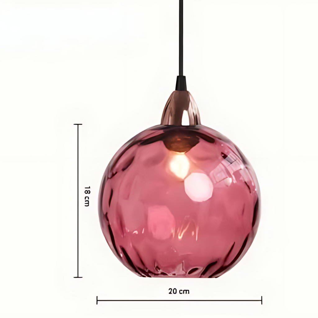 Elegant Glass Orb Pendant Light for Luxury Interiors