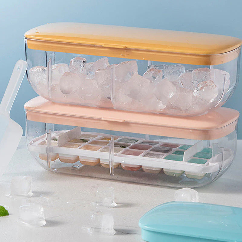CoolCatcher – Convenient Ice Cube Maker with Collection Bin