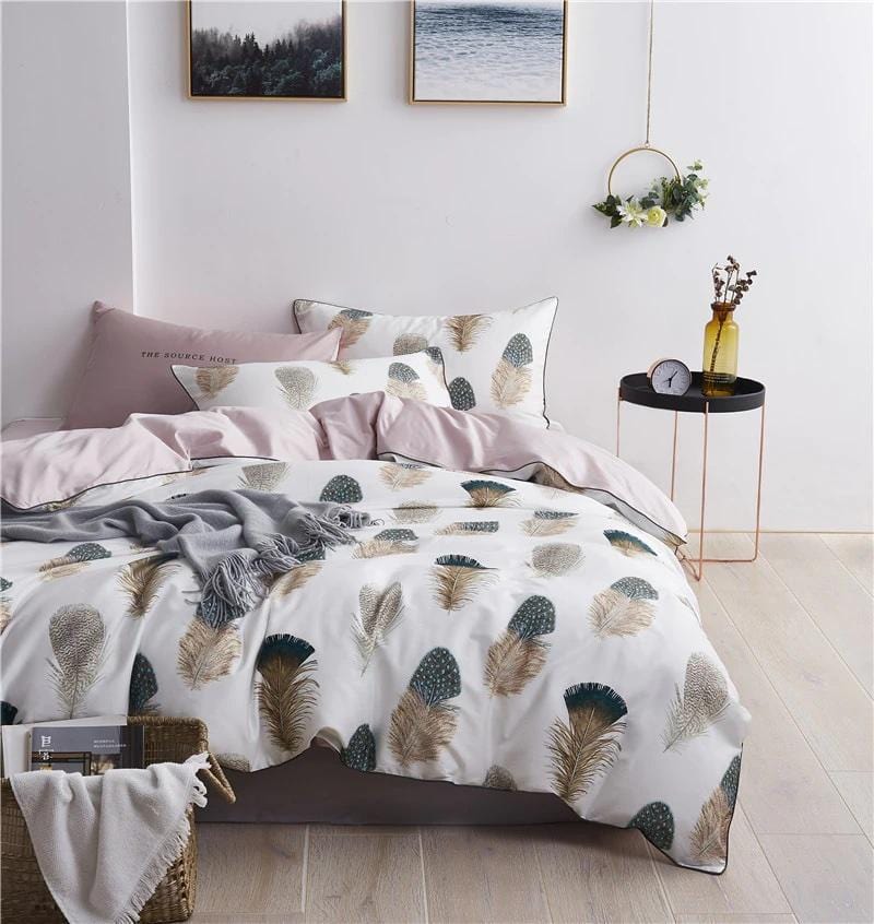 Feathers – Luxury Egyptian Cotton Duvet Cover Set