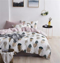 Feathers – Luxury Egyptian Cotton Duvet Cover Set