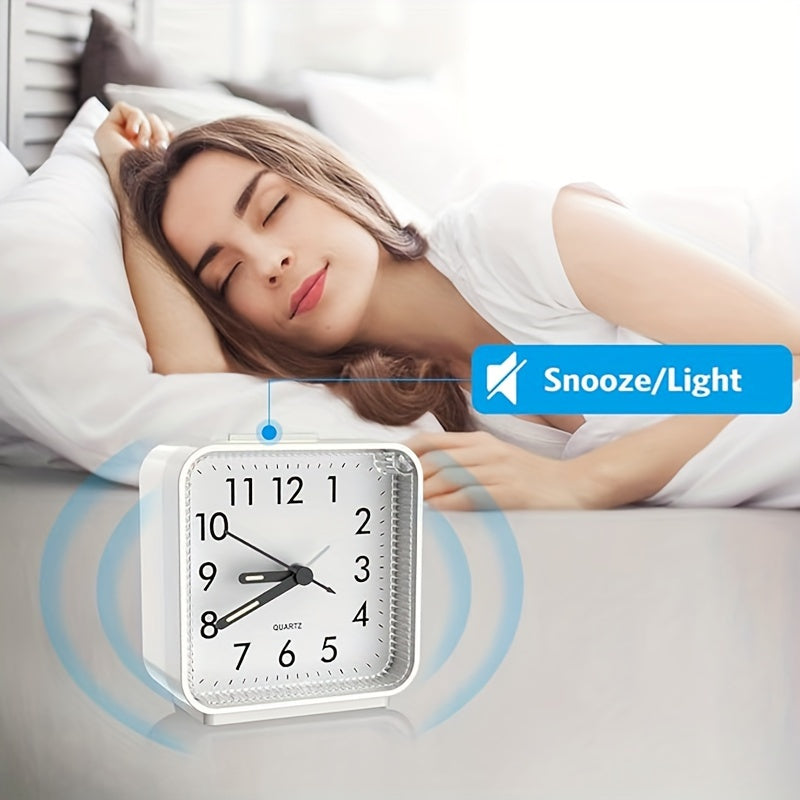 GlowTick Alarm Clock - Stylish LED Clock with Night Light