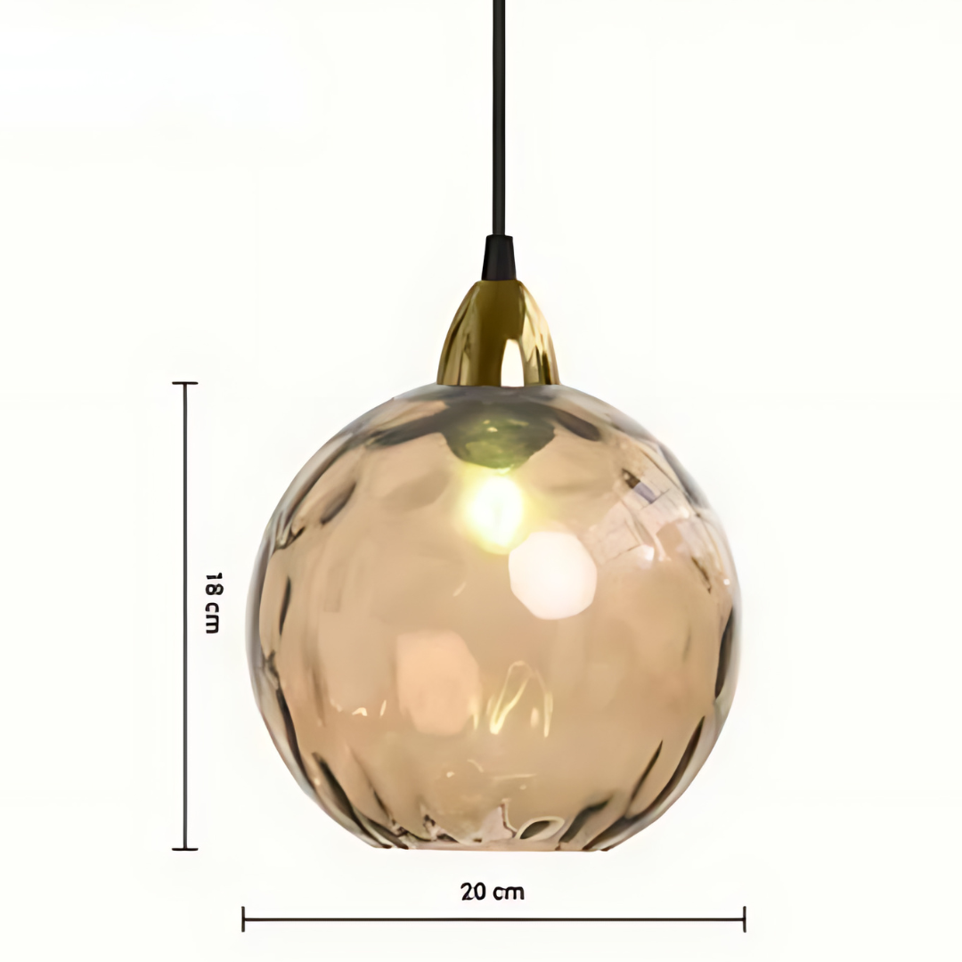 Elegant Glass Orb Pendant Light for Luxury Interiors