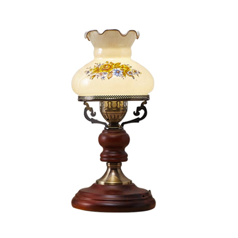 GlowSophie – Classic Table Lamp in Deep Red Ceramic