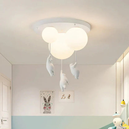 CloudBear - Playful Children's Ceiling Lamp with Balloon