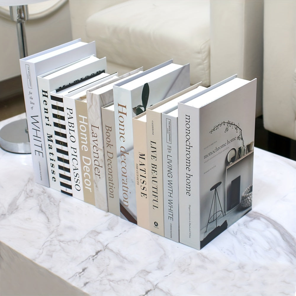 CityCharm - Stylish Decorative Faux Books Set