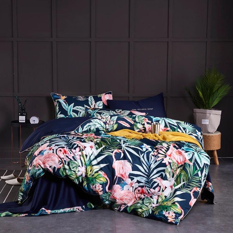 Flamingo Bedding Set - Luxury Egyptian Cotton for Bedroom