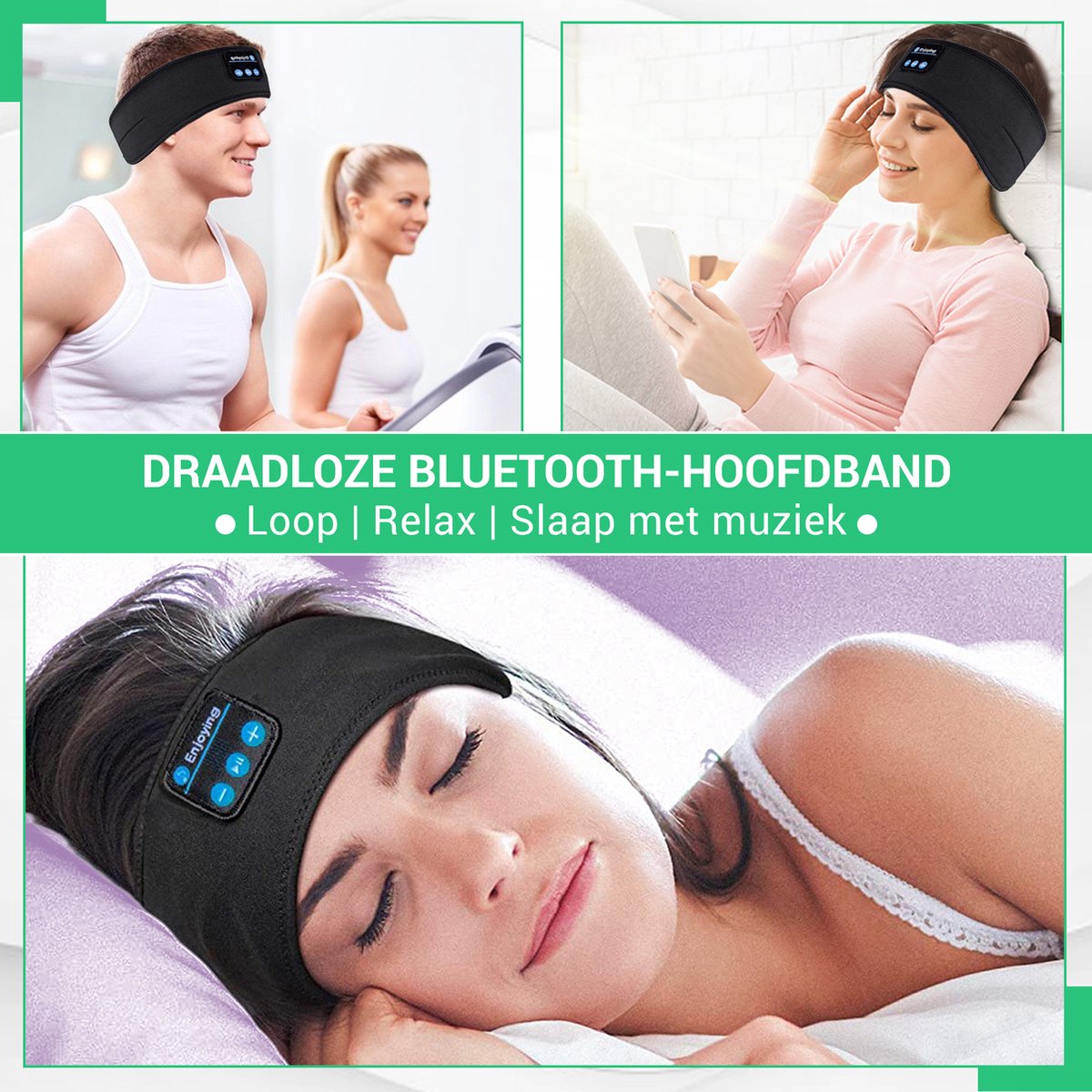 SleepWave™ - Smart Bluetooth Sleep Headband for Deep Rest