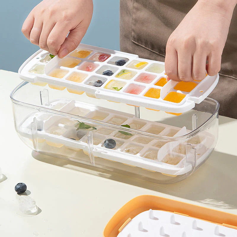CoolCatcher – Convenient Ice Cube Maker with Collection Bin