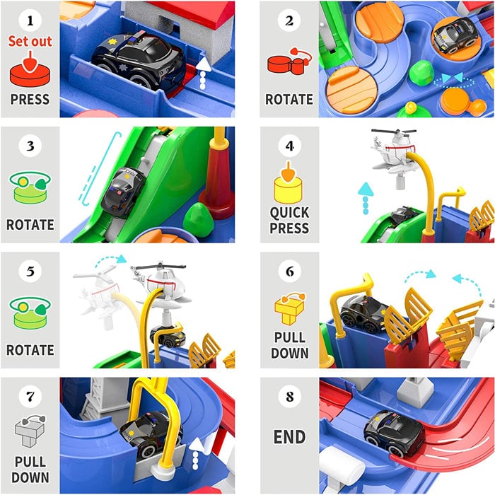 RescueTrack Adventure Set – Educational Toddler Toy