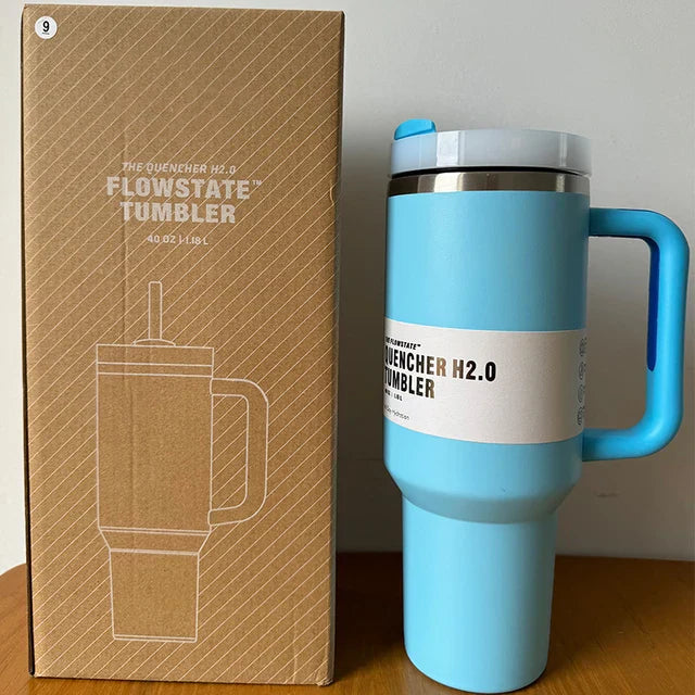 HydratePro Thermos Tumbler – 1180ml with Innovative FlowState Lid