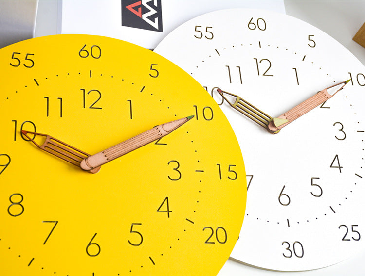 Stylish Silent Kids' Clock with Playful Charm