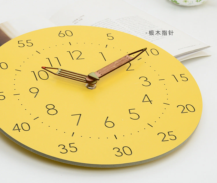 Stylish Silent Kids' Clock with Playful Charm