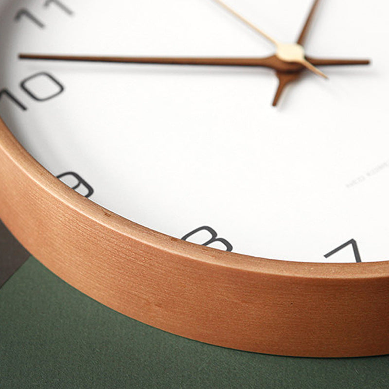 Rustic Wooden Wall Clock – Silent Timeless Addition to Your Interior