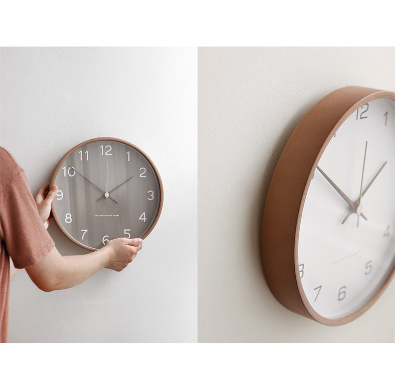 Rustic Wooden Wall Clock – Silent Timeless Addition to Your Interior