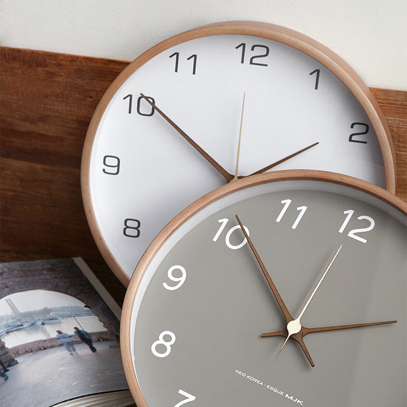 Rustic Wooden Wall Clock – Silent Timeless Addition to Your Interior
