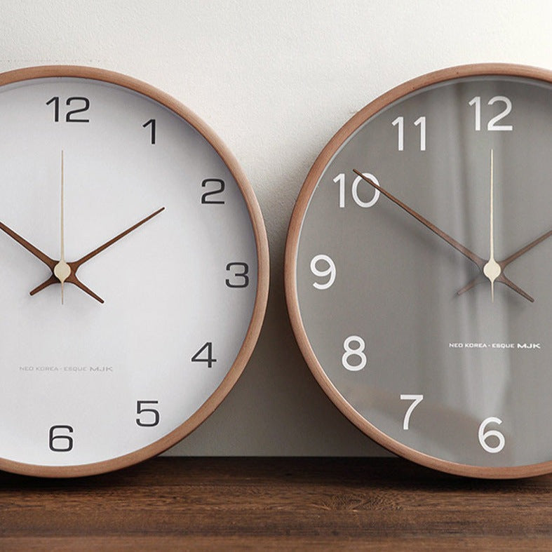 Rustic Wooden Wall Clock – Silent Timeless Addition to Your Interior