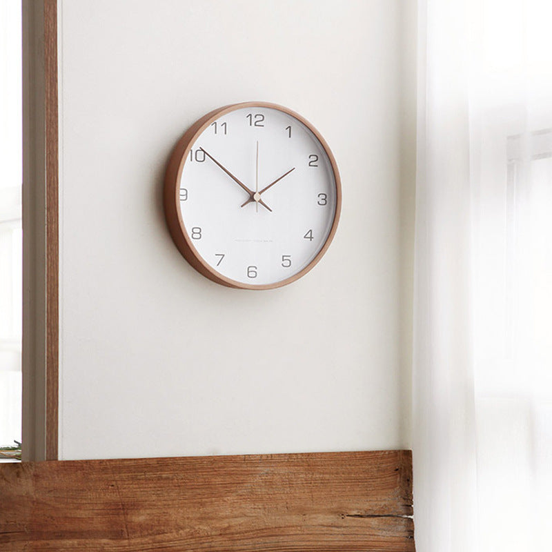 Rustic Wooden Wall Clock – Silent Timeless Addition to Your Interior