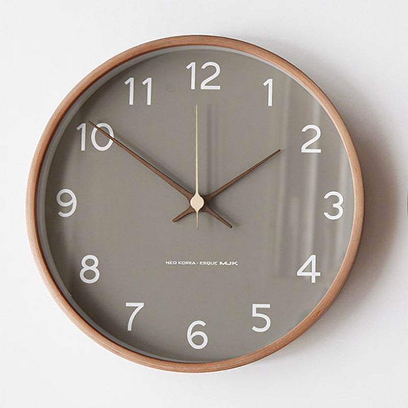 Rustic Wooden Wall Clock – Silent Timeless Addition to Your Interior