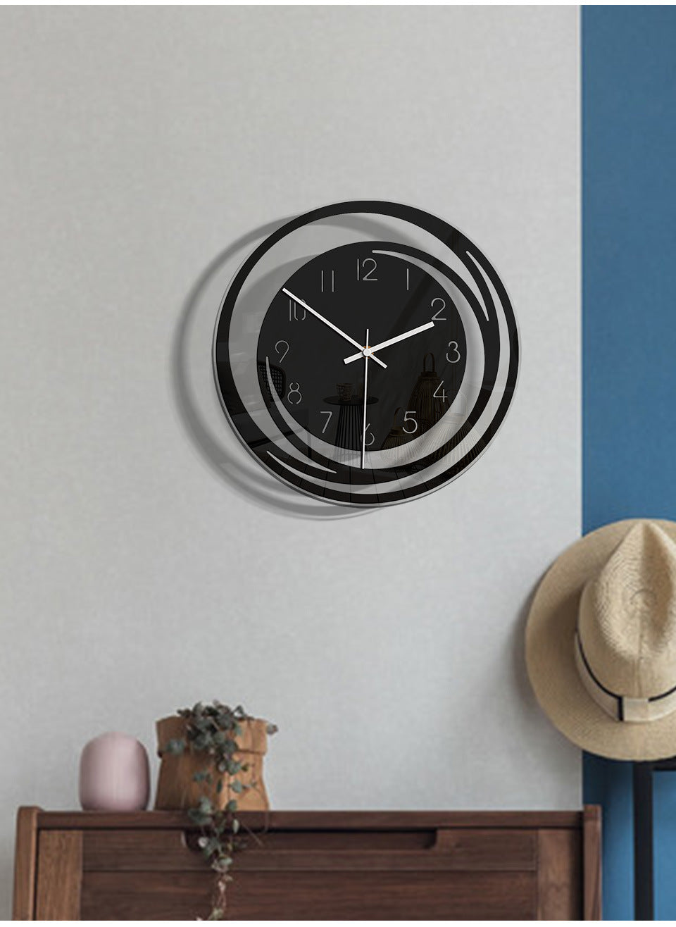 Elegant Silent Acrylic Wall Clock – Modern and Stylish