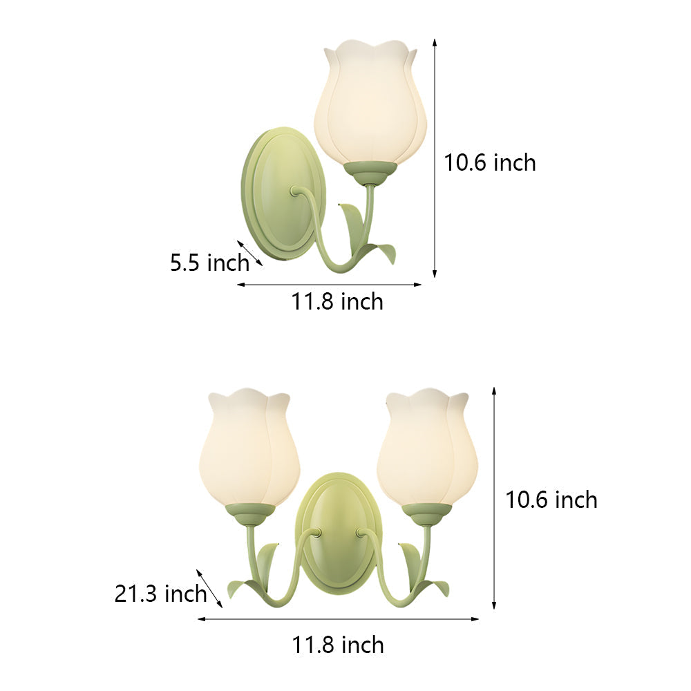 FloraGlow - 3D Glass Flower Wall Lamp for Mood Lighting