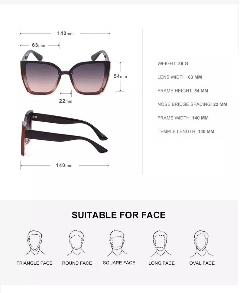 BillieShade - Trendy Square Retro Sunglasses