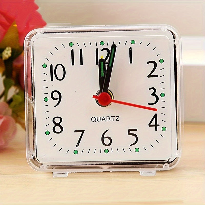 TimeSquare – Minimalist White Alarm Clock for Desk & Bedroom