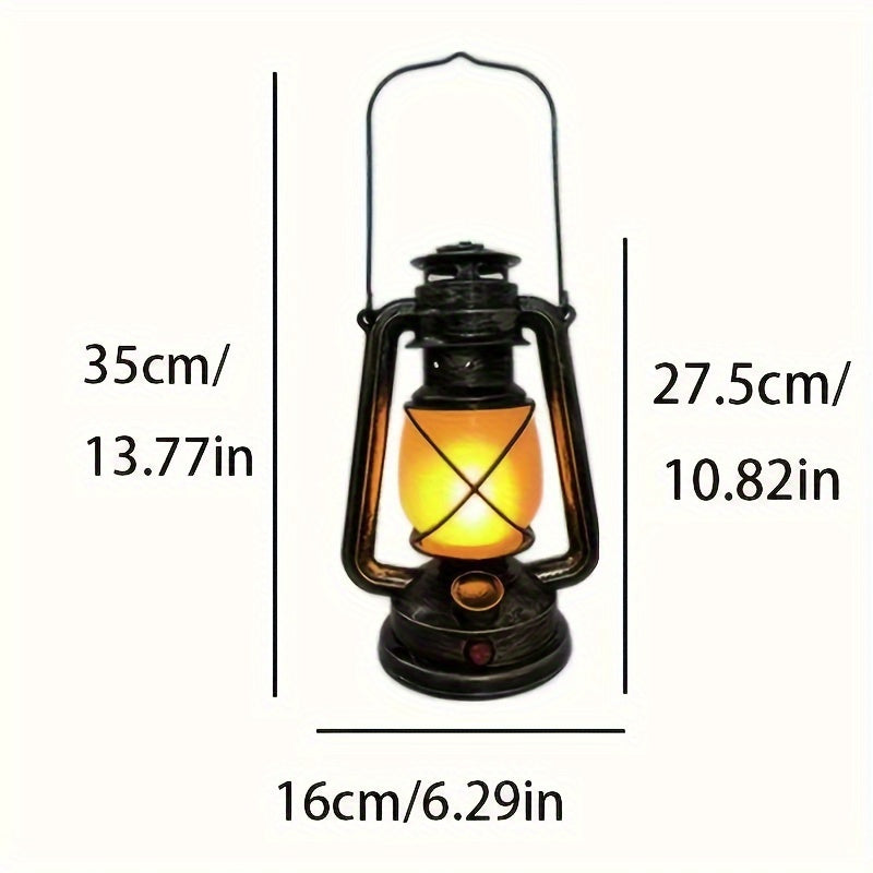 RetroGlow Lantern – Vintage LED Lantern with Flame Effect