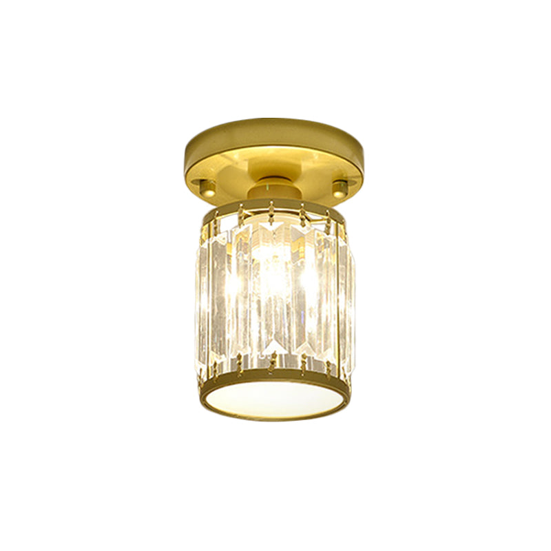CrystalLuxe – Black and Gold Crystal Ceiling Lamp