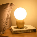 LumiOrb - Elegant Wooden Night Lamp with Glass Orbs