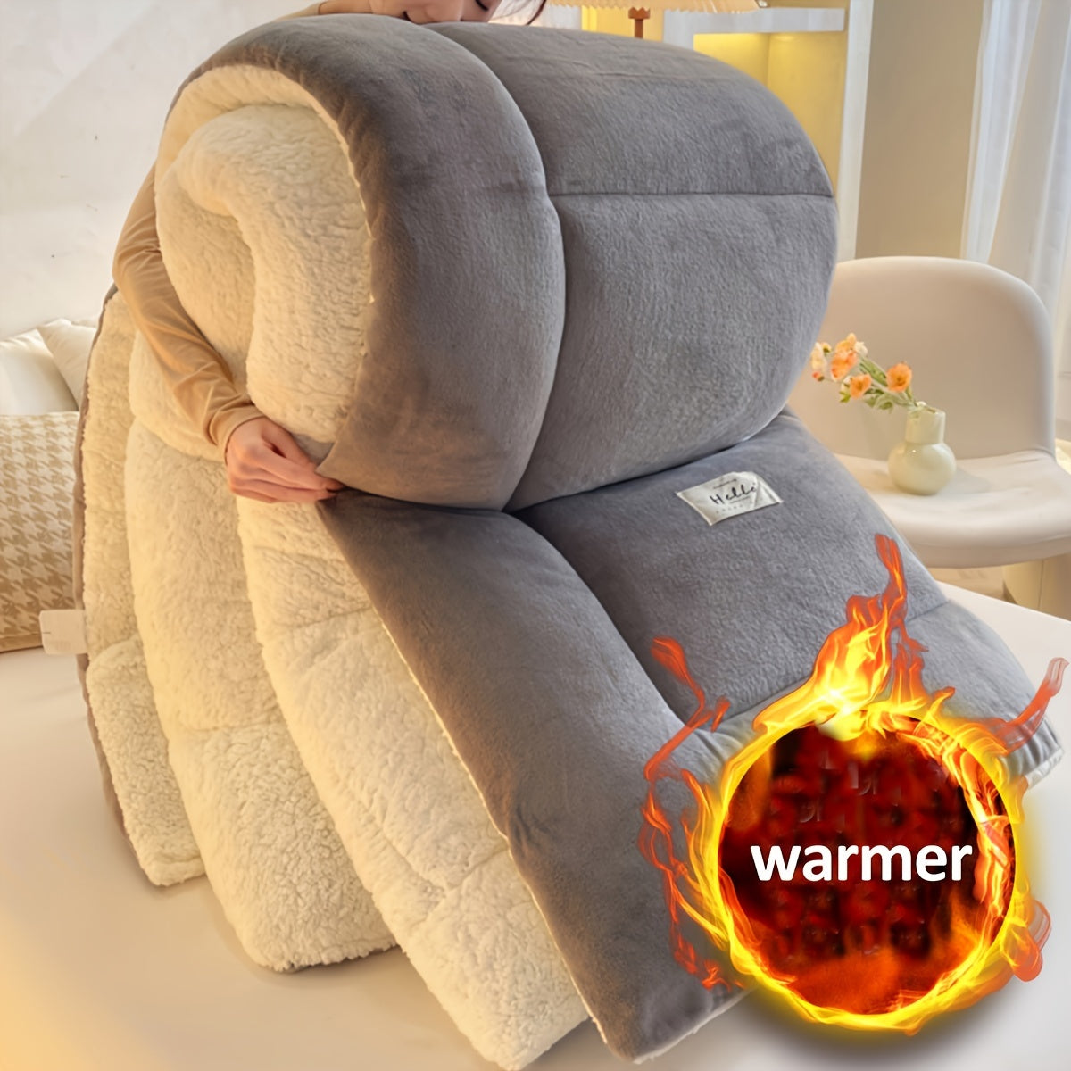 Stylish Cabin Sherpa Fleece Duvet – Ultimate Comfort & Warmth