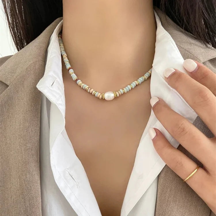 Elena's Vibrant Natural Stone Jewellery Set