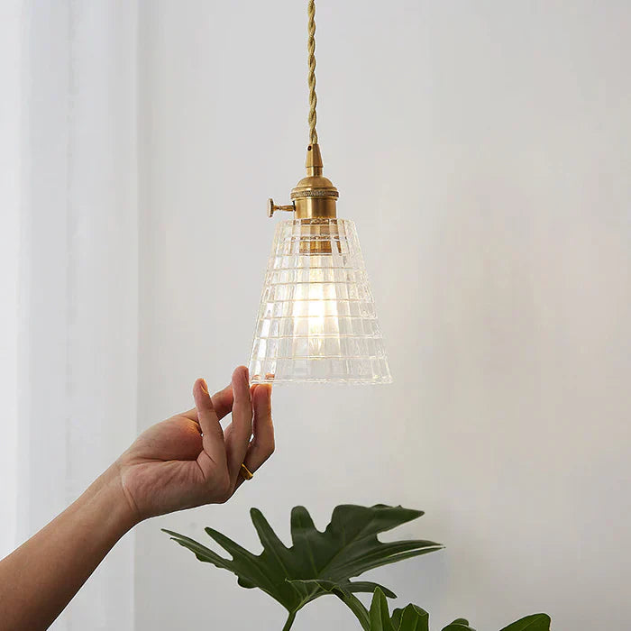 OpulentGlow Pendant – Elegant Glass Pendant Lamp