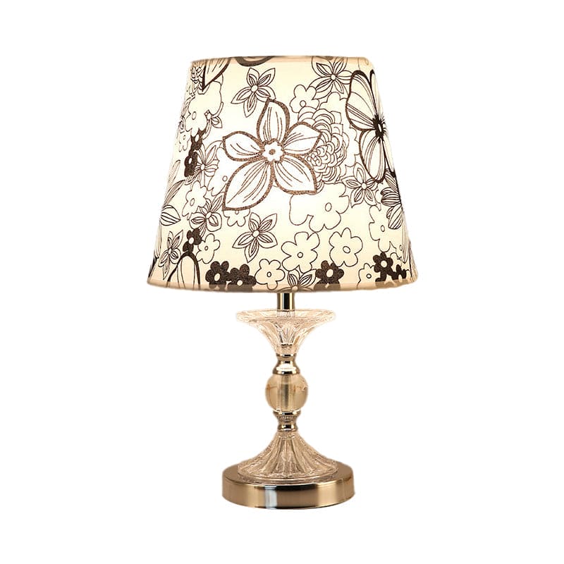 LuminArts - Elegant Table Lamp with Floral Design