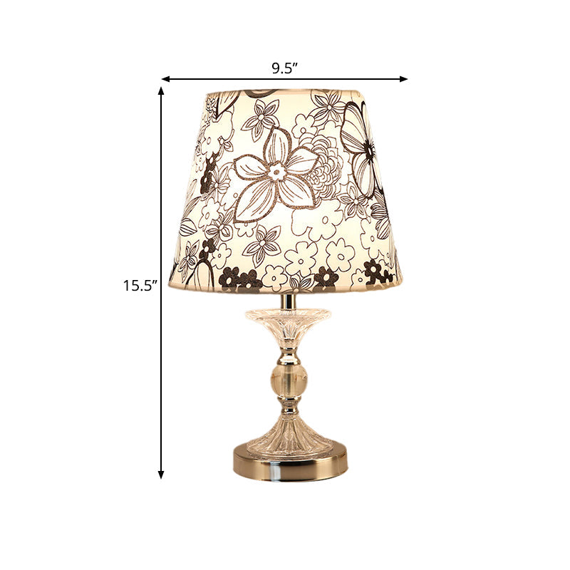 LuminArts - Elegant Table Lamp with Floral Design