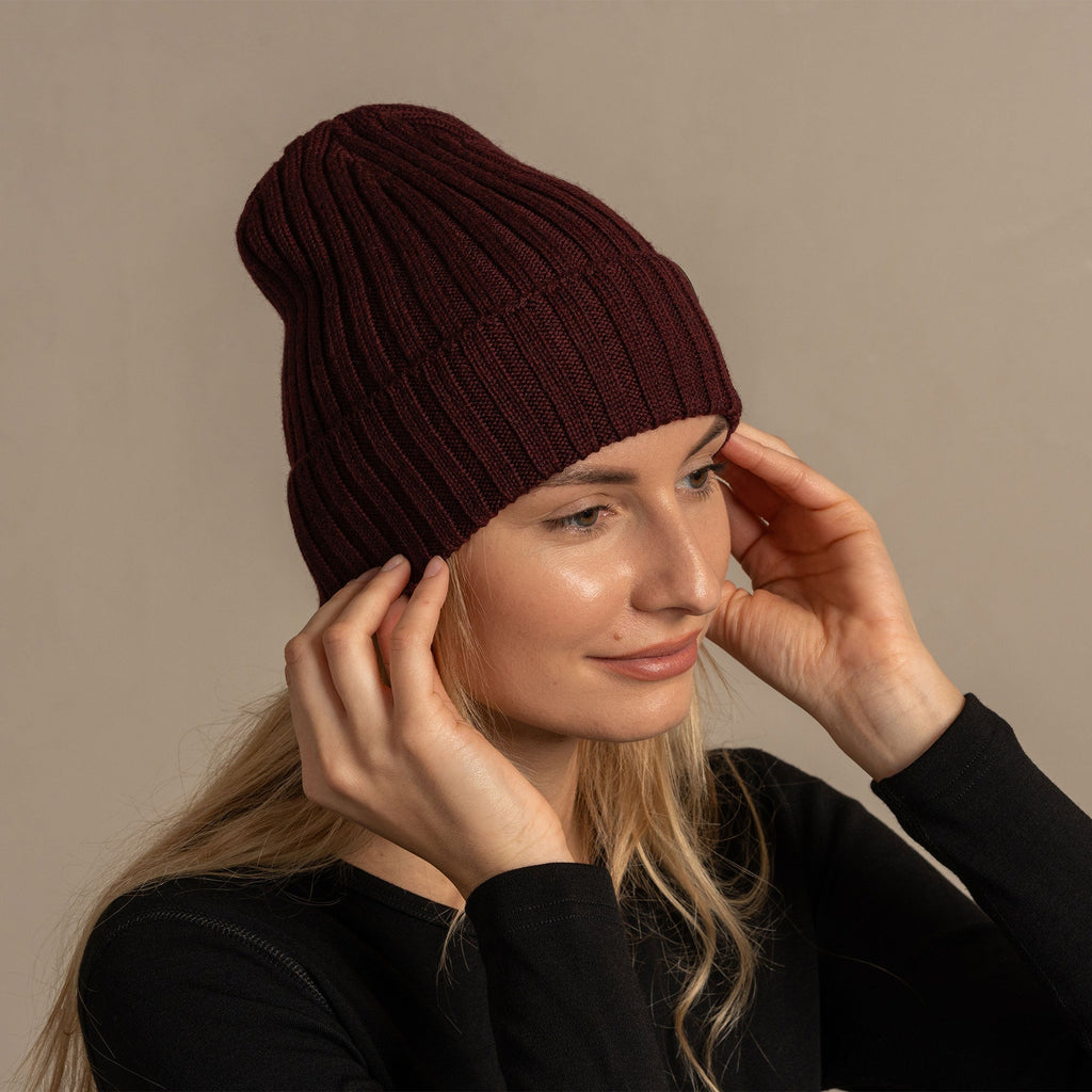 CozyMerino Beanie - Luxury Merino Wool Beanie for Women