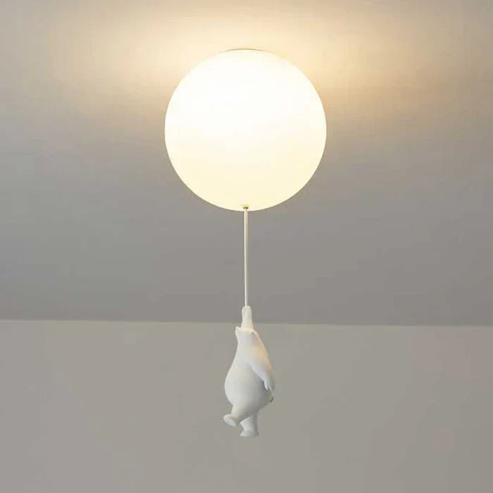 CloudBear - Playful Children's Ceiling Lamp with Balloon