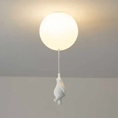 CloudBear - Playful Children's Ceiling Lamp with Balloon