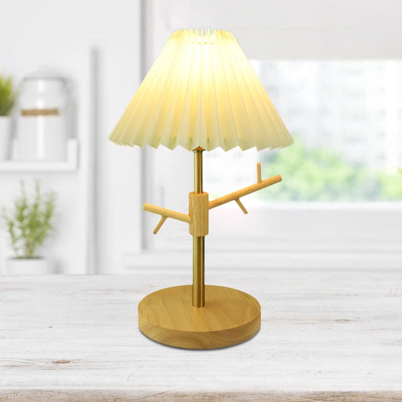 GloShine - Scandinavian Night Light with Storage Shelf