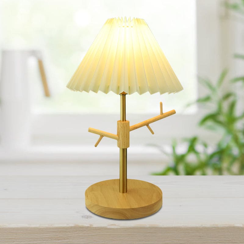 GloShine - Scandinavian Night Light with Storage Shelf