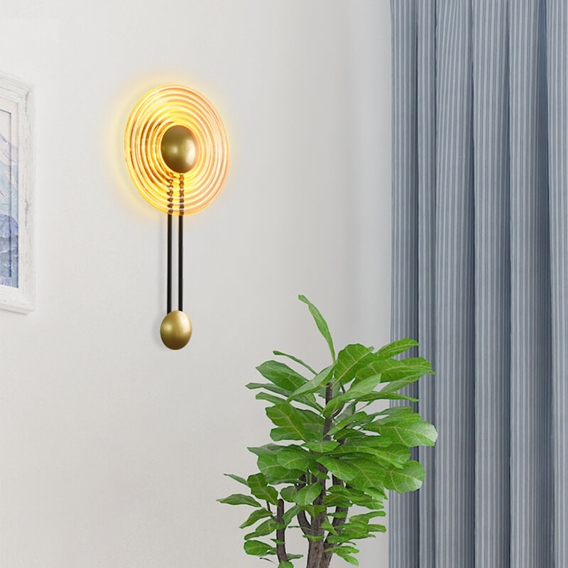 AuraLight – Sleek LED Wall Lamp in Black